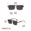 WDZAYXC Stylish Rectangular Sunglasses for Men and Women, UV Protection,