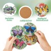Cheriswelry 8pcs 5D DIY Diamond Painting Kits with Coaster Holder