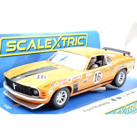 Scalextric Ford Mustang Boss 302 George Follmer #16 1:32 Analog Slot Race Car C4455