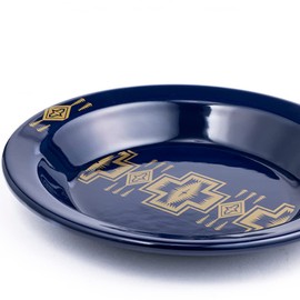 Pendleton 19804342 460 Harding Navy Gold Enamel Plate 7.1 inches (18 cm) 2023 Model