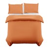 MOONLIGHT20015 Single Duvet Cover Rust Solid Soft Single Bedding Duvet
