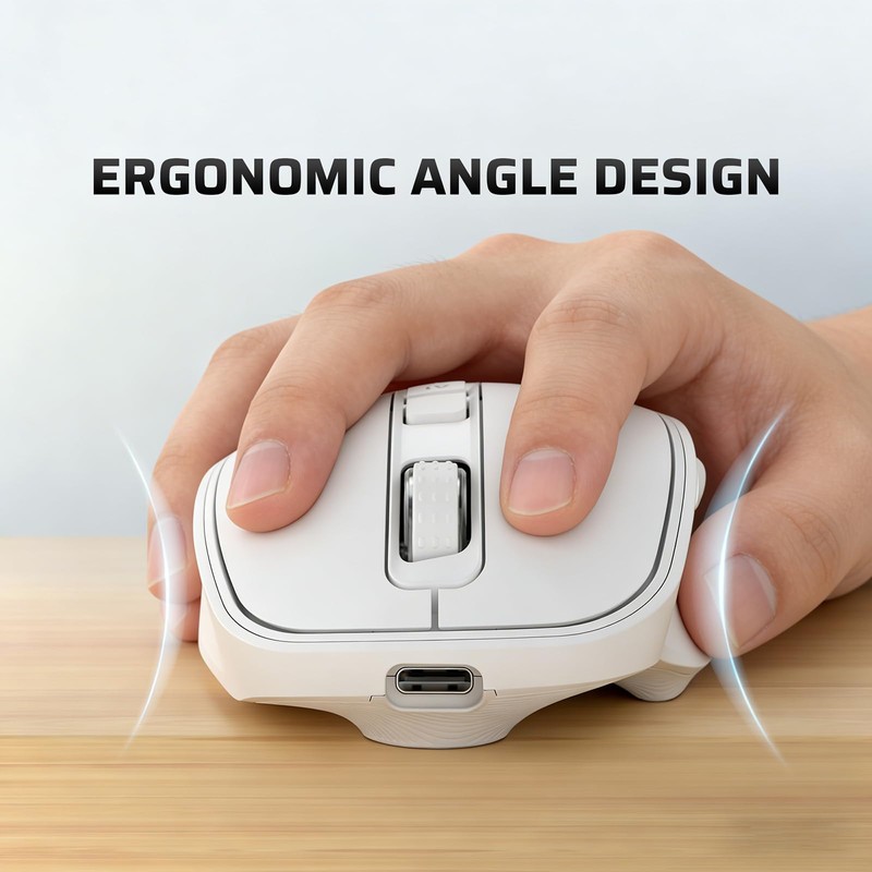 LTC OM021 Wireless AI Mouse,Voice Typing & Translate, BT 5.0/2.4G