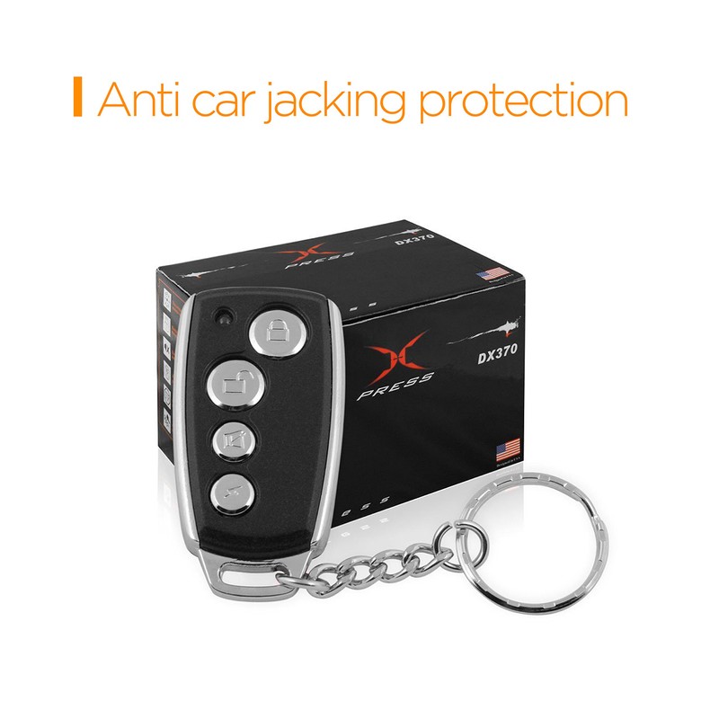 XO Vision DX382 Universal Car Alarm System with Two 4-Button