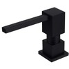 Sink Soap Dispenser for Kitchen Sink (Matte Black), All Brass