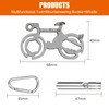 TONAUP Mini Multitool Bicycle, 12-in-1 Bicycle Tool with Aluminium Whistles,