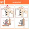 TOUCH Cabinet Hinges (2 Pairs, 4 PCS) Frameless 165 Degree