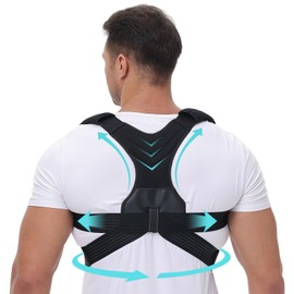Govo Yuge Posture Corrector for Men and Women, Bust Posture Corrector, Breathable, Lumbar Support, Super Lightweight Posture Band, Shoulders and Back, Straight Shoulders