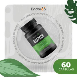 Enzimas Digestivas Probióticos Y Prebióticos 60 Cápsulas l Bromelina, Papaina y Lactasa