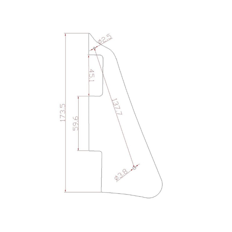 Dopro LP Guitar Pickguard and LP Stainless Steel Bracket with