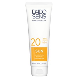 DADO SENS Sun Fluid SPF 20 125 ml Dermatologically Developed Skin Protection for Sensitive and Allergy-Prone Skin