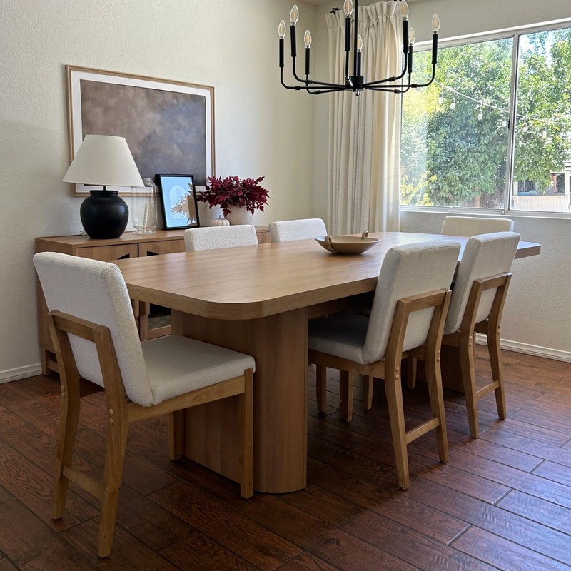 Nathan James Gracie Modern Upholstered Dining Room Chair with Cushion,