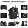 Romatime 37L Fishing Tackle Backpack with Rod Strap, Insulated Outdoor