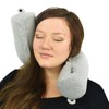 Dot&Dot Twist Memory Foam Travel Pillow for Neck, Chin, Lumbar