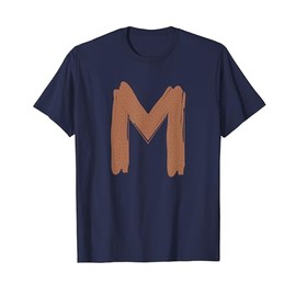 Creative Bold Leather Letter M - Design - Alphabet - Marker T-Shirt