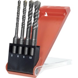 kwb HB 44 Hammer Drill Bit Set, SDS Plus Shank, Drill Bit Set (4 Piece)
