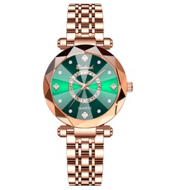 Women's Wristwatch, Popular Ranking, Cute, Waterproof: Adjustable Length, Women's, Stainless Steel, Fashion Watch, Birthday, Anniversary, Christmas, Valentine's Day, Gift for Girlfriend, green