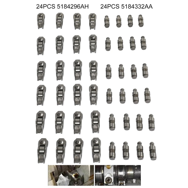 24Pcs Rocker Arms Lifters Valve Gaskets Kit For 2011-2021 3.6L