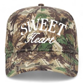 Sweet Heart Vintage Trucker Hat | Premium Snapback Hat for Men & Women (US, Alpha, One Size, Woodland Camo)