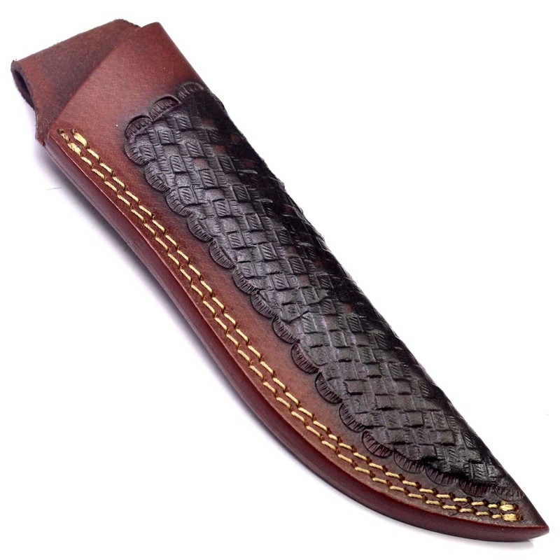 8" long handmade leather sheath knife sheath for 8"—9" fixed