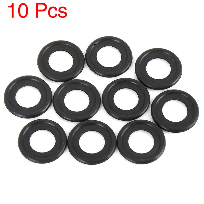X AUTOHAUX 10pcs M12 Rubber Oil Drain Plug Washers Seals