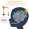 Sewroro Crane Truck Toy with Movable Parts 14.96 Inch Plastic