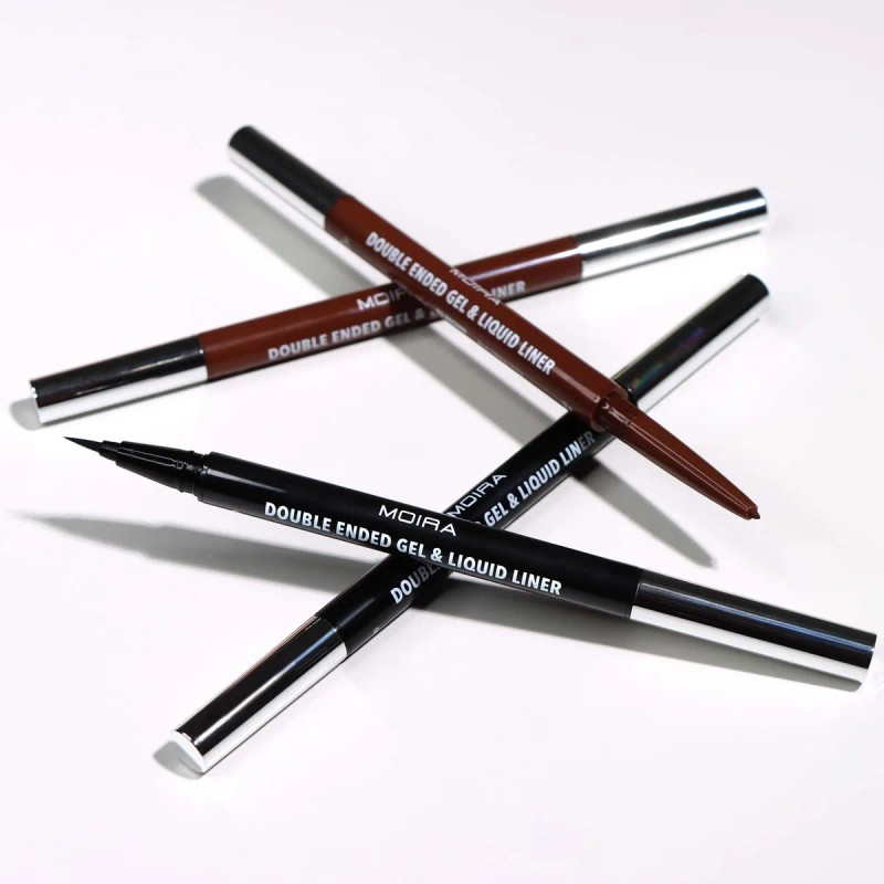 Delineador Liquido Double Ended Gel & Liquid Liner Moira