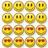 MORCART Pack of 16 Emoji Magnets Smiley Face Fridge Magnets