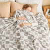 EMME Checkered Gift Blanket Twin Size - 60"*80" Grey Bed