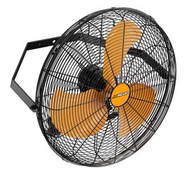 AIRWIZARD 20" Industrial Wall Mount Fan, 4850 CFM High Velocity [Garage, Workshop, Gym] Sealed Motor, 3 Speed Metal Fan, 180° Tilt, Commercial Grade - UL Listed