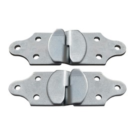 A.A 2 Sets Utility Trailer Wood Panel Side Straight Bracket, 4 Pack, 2 Joints, Zinc Plated Steel