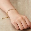 Philip Jones Gold Plated Small Link Paperclip Bracelet