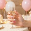 Uñas postizas medianas almendradas - Punta francesa blanca con flores