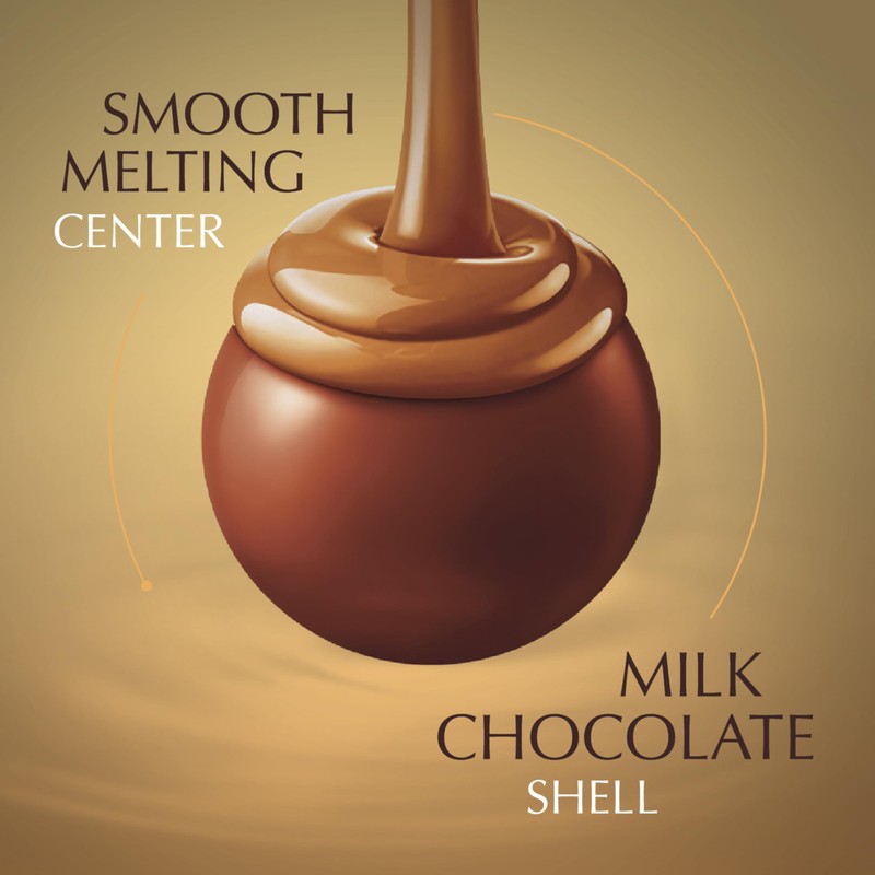 Lindt LINDOR Dulce de Leche Milk Chocolate Truffles, Milk Chocolate