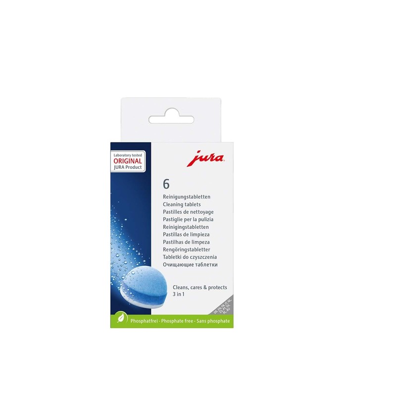 Jura 3-Phase Espresso Cleaning Tablets (6 Count)
