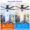 ocioc 52 inch Ceiling Fans with Lights, Large Air Volume