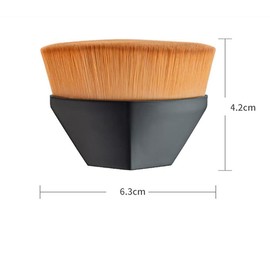 ZXUY Face Makeup Brush Foundation Blush Brushes Kabuki Magic High-Density Brush Multifunctional Base Makeup Brush Tool (2Pcs BK+PK)