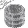 QVQE 410FT Galvanized Steel Razor Wire Ribbon Barbed Concertina, 82