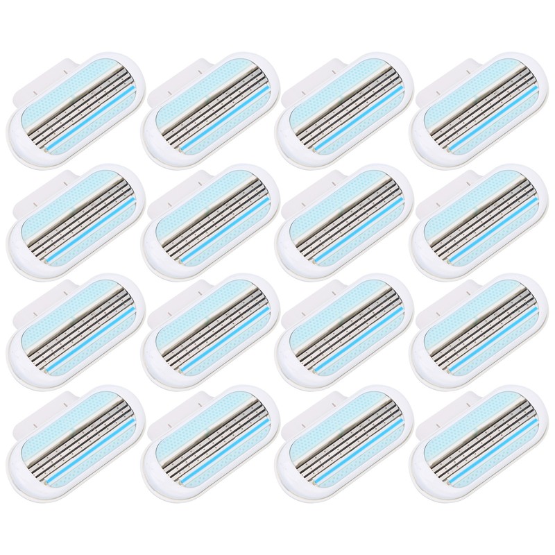12Pcs Women's Razor Blade Refills 3 Blade Replacement Razor Blade