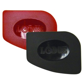 Lodge SCRAPERPK Durable Polycarbonate Pan Scrapers, Red and Black, 2 Count
