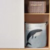 Whale Large Laundry Basket, Waterproof Laundry Hamper for Baby Clothes,