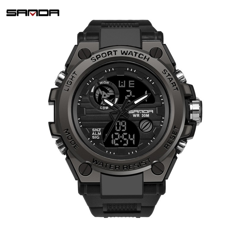 SANDA Sanda 739 outdoor sports dual display movement multi-kinetic electronic