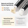 Eyebrow Tint Kit Black Hen-na, Semi-Permanent Professional Brow Tint Kit