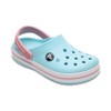 Crocs Kids Crocband Clog, Ice Blue/White, C12