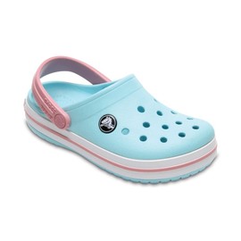 Crocs Kids Crocband Clog, Ice Blue/White, C12
