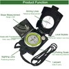 Lensatic Compass Military Grade, JYEASTZ Sighting Clinometer Compass for Hiking,