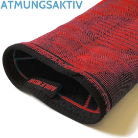 AGILE NOW Ankle Brace Set of 2 Stabilises the Ankles & Protects Joints - Ankle Support for Men & Women - Non-Slip & Breathable Foot Support - Fits in Any Shoe (M, Red)