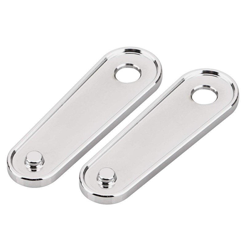XMMT Chrome Motorcycle Rear Passenger Floorboard Foot Peg Frame Plates