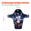 Chooee MTB Mudguard, Mountain Bike Mudguard Rear/Front, Bicycle Mudguard Fit