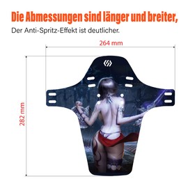 Chooee MTB Mudguard, Mountain Bike Mudguard Rear/Front, Bicycle Mudguard Fit 26/28/29 Inch