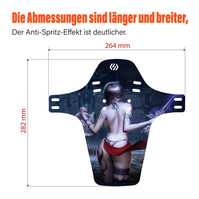 Chooee MTB Mudguard, Mountain Bike Mudguard Rear/Front, Bicycle Mudguard Fit